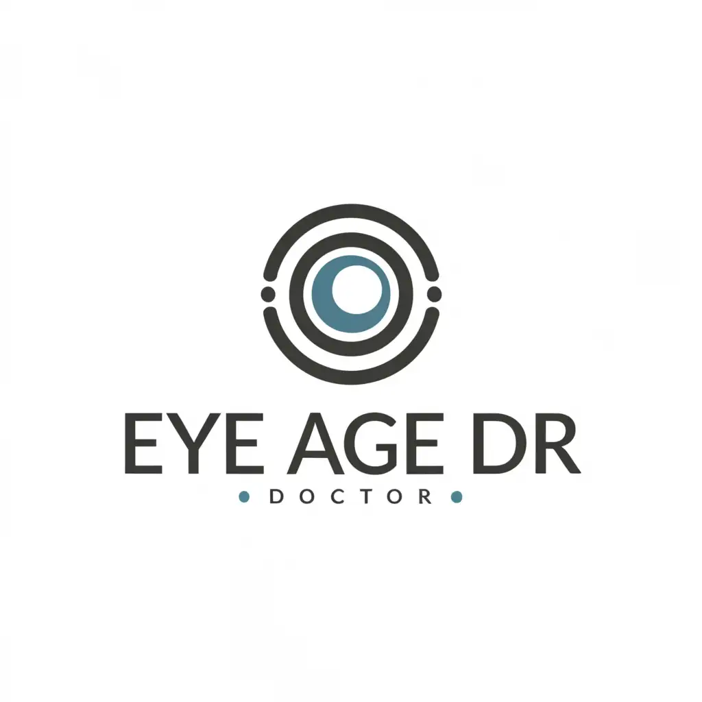 a logo design,with the text "Eye age Dr", main symbol:Eye Age Doctor,简约,be used in 美容SPA industry,clear background