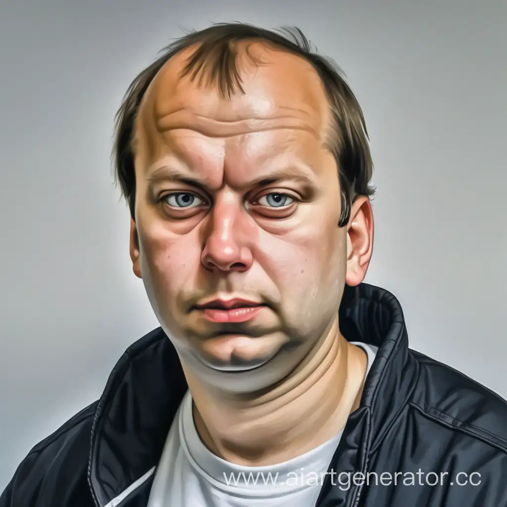 Portrait-of-a-Gopnik-Man-with-Expressive-Features