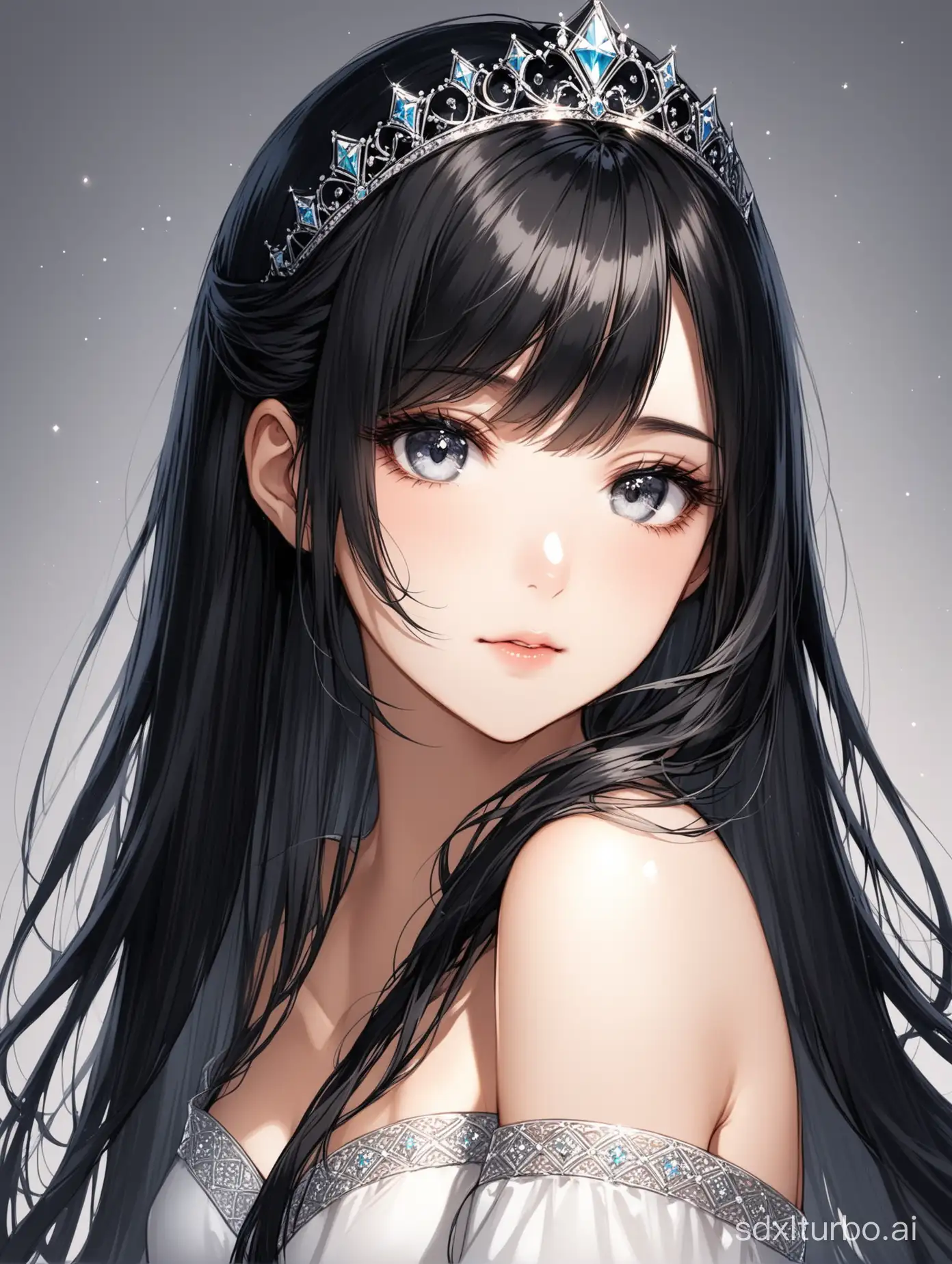 Exquisite-BlackHaired-Princess-with-Gray-Eyes