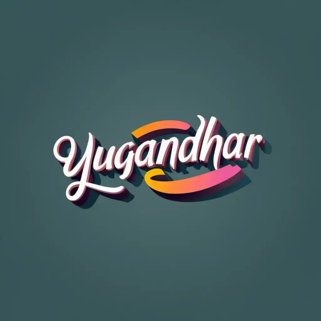 LOGO-Design-for-Yugandhar-Dynamic-3D-Creativity-in-Advertising-Typography
