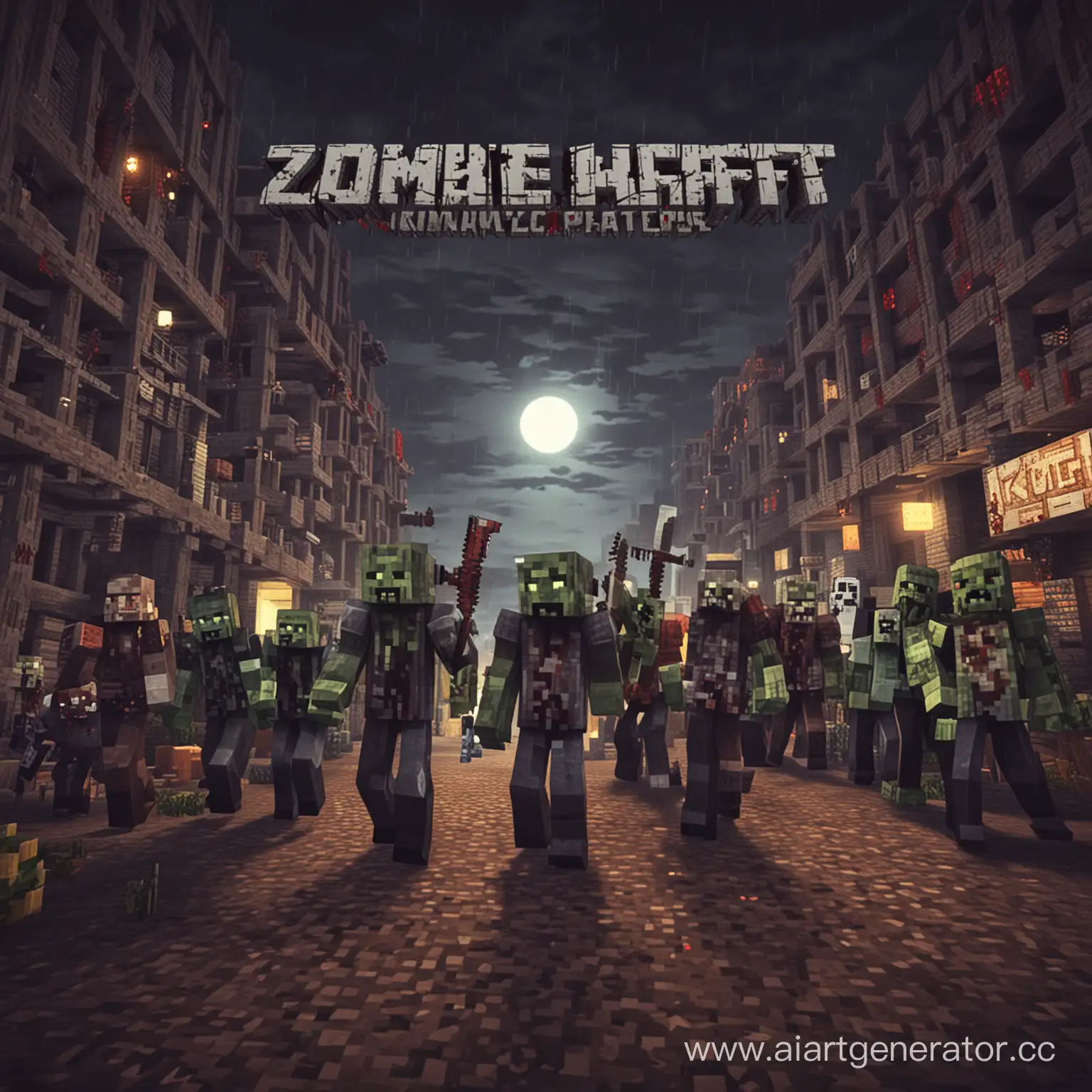 Surviving-the-Zombie-Apocalypse-in-a-Minecraft-World