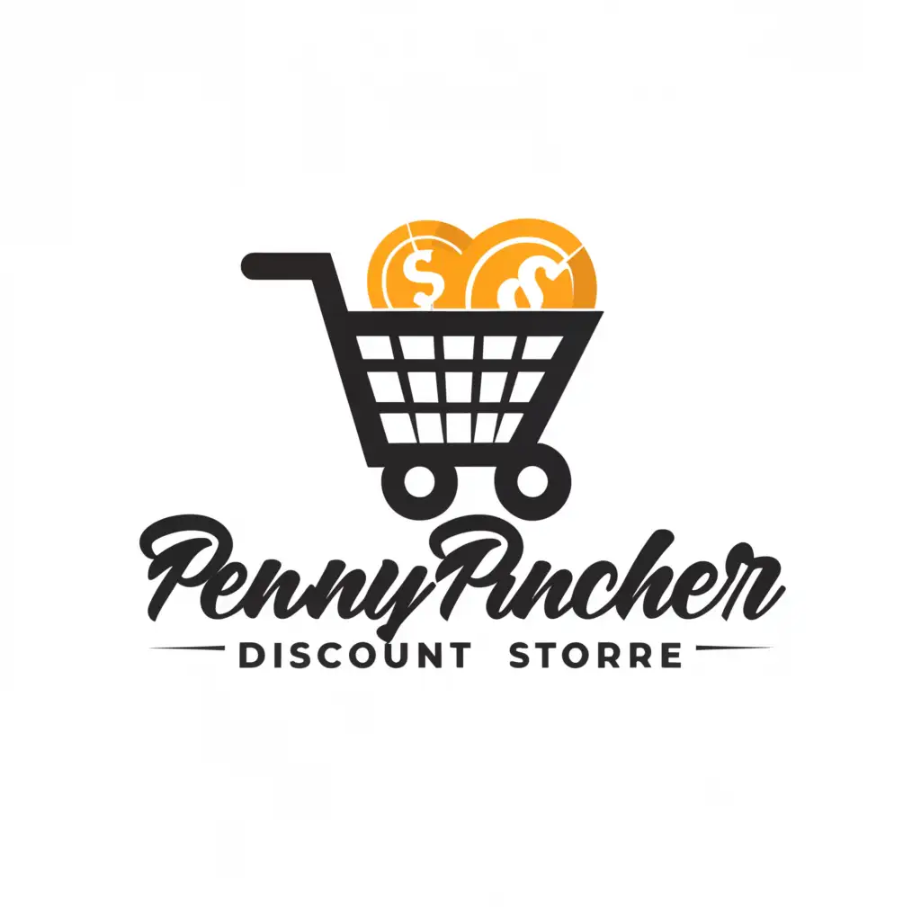 LOGO-Design-For-Penny-Pincher-Discount-Store-Modern-and-Clear-Design-with-Discount-Store-Emblem