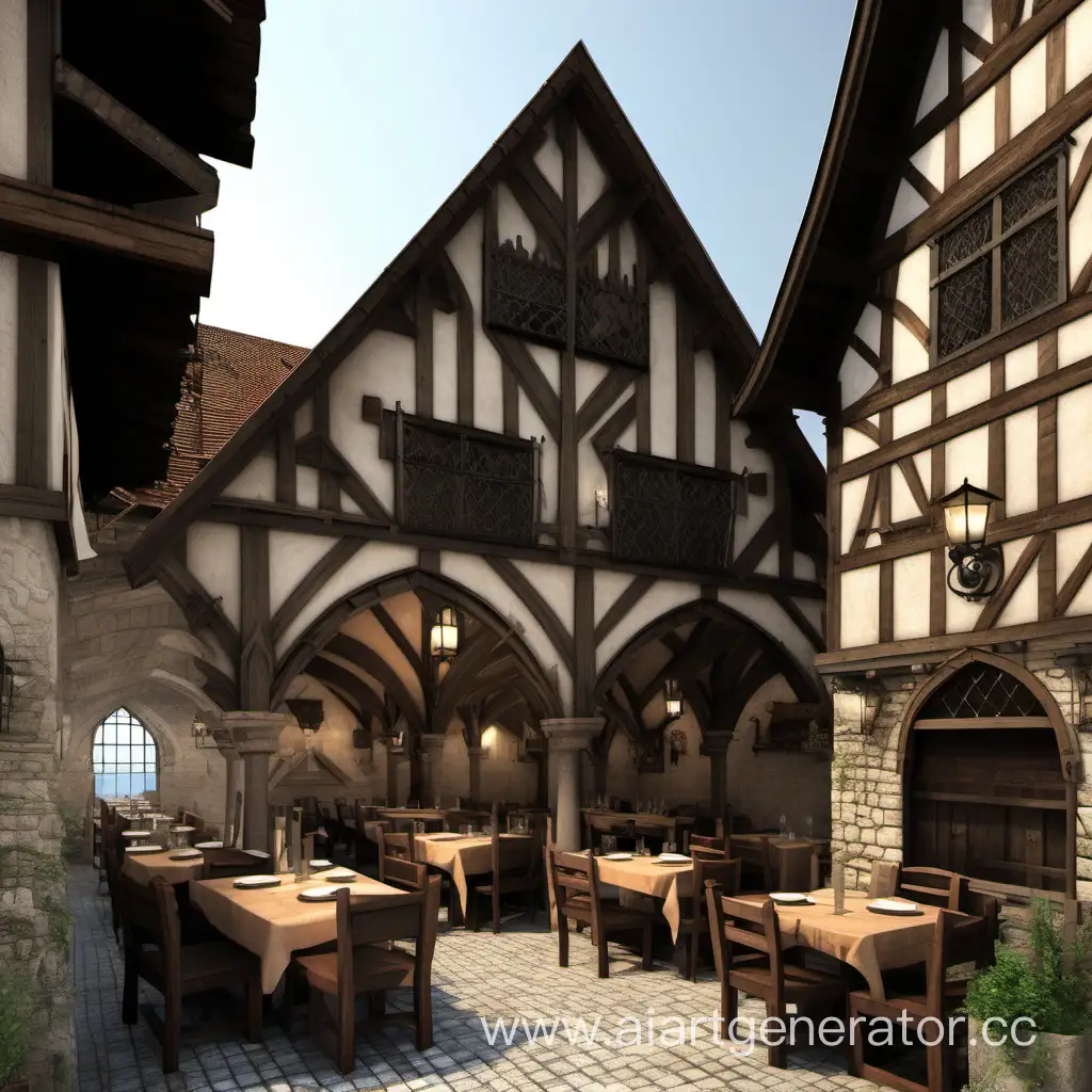 Ресторан в стиле средневековья