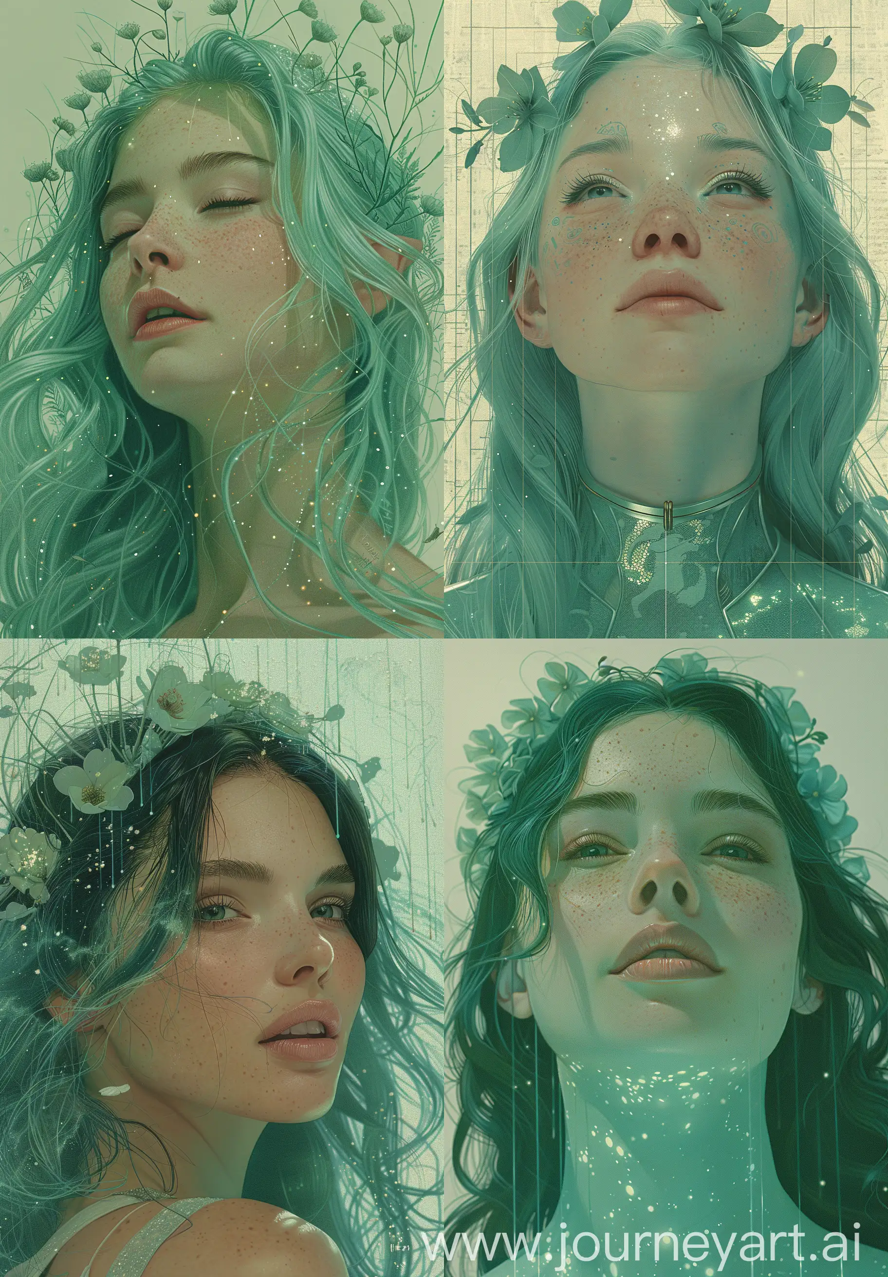 freehand colored pencil drawing flat color Fantasy rpg woman-wizard flower crown spring mood high detailing , exclusive details , prime , high quality , ultra detailing, Jim Lee style, features, ancient, highly detailed, complex, golden ratio composition --v 6.0 --ar 27:39 --s 750 --sref random