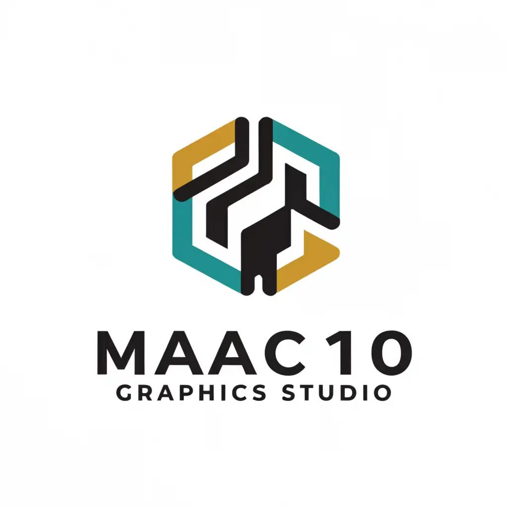 a logo design,with the text "Mac10 Graphics Studio", main symbol:designer,Minimalistic,clear background