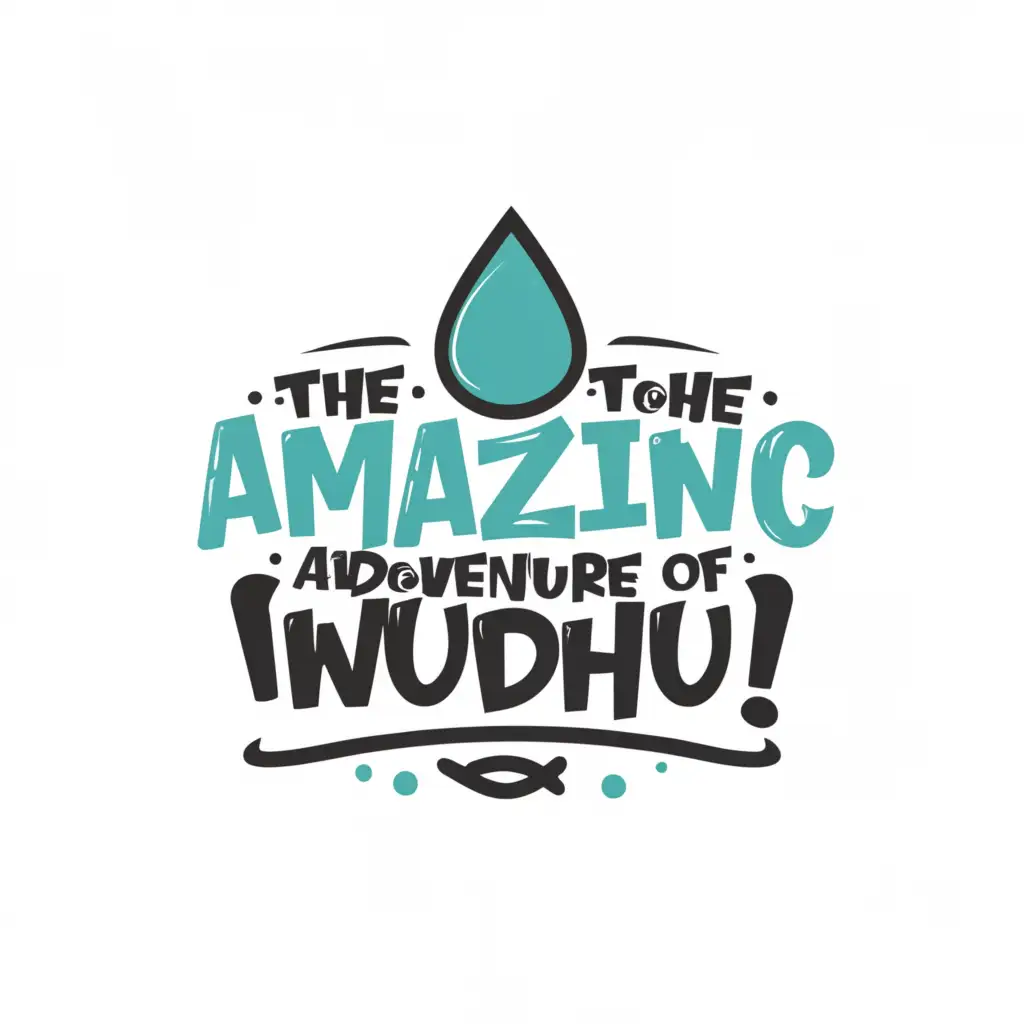 LOGO-Design-for-The-Amazing-Adventure-of-Wudhu-Minimalistic-Water-Symbol-for-Education-Industry
