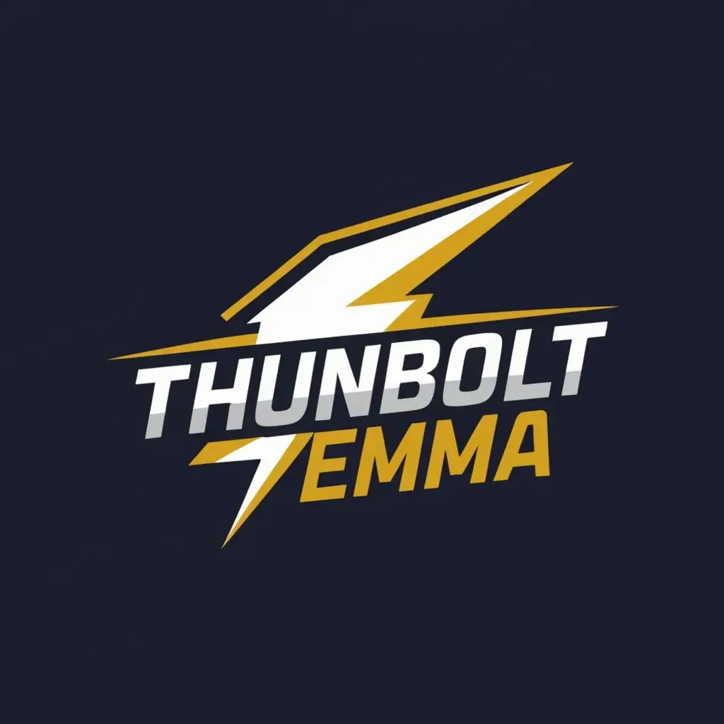 a logo design,with the text "Thunderbolt Emma", main symbol:lighting, be used in Sports Fitness industry