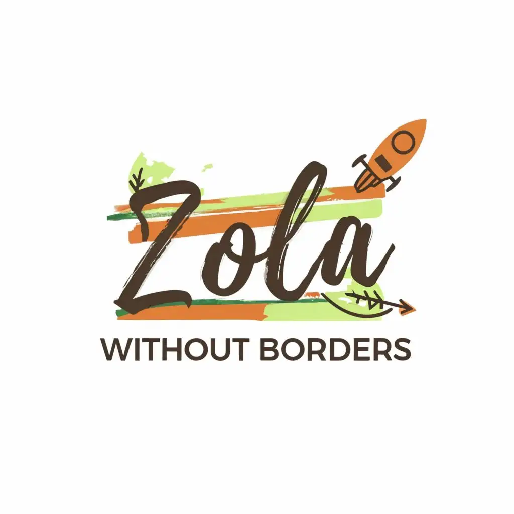 logo, LEARN WITHOUT BORDERS, with the text "zola", typography, be used in Education industry, 3D, school