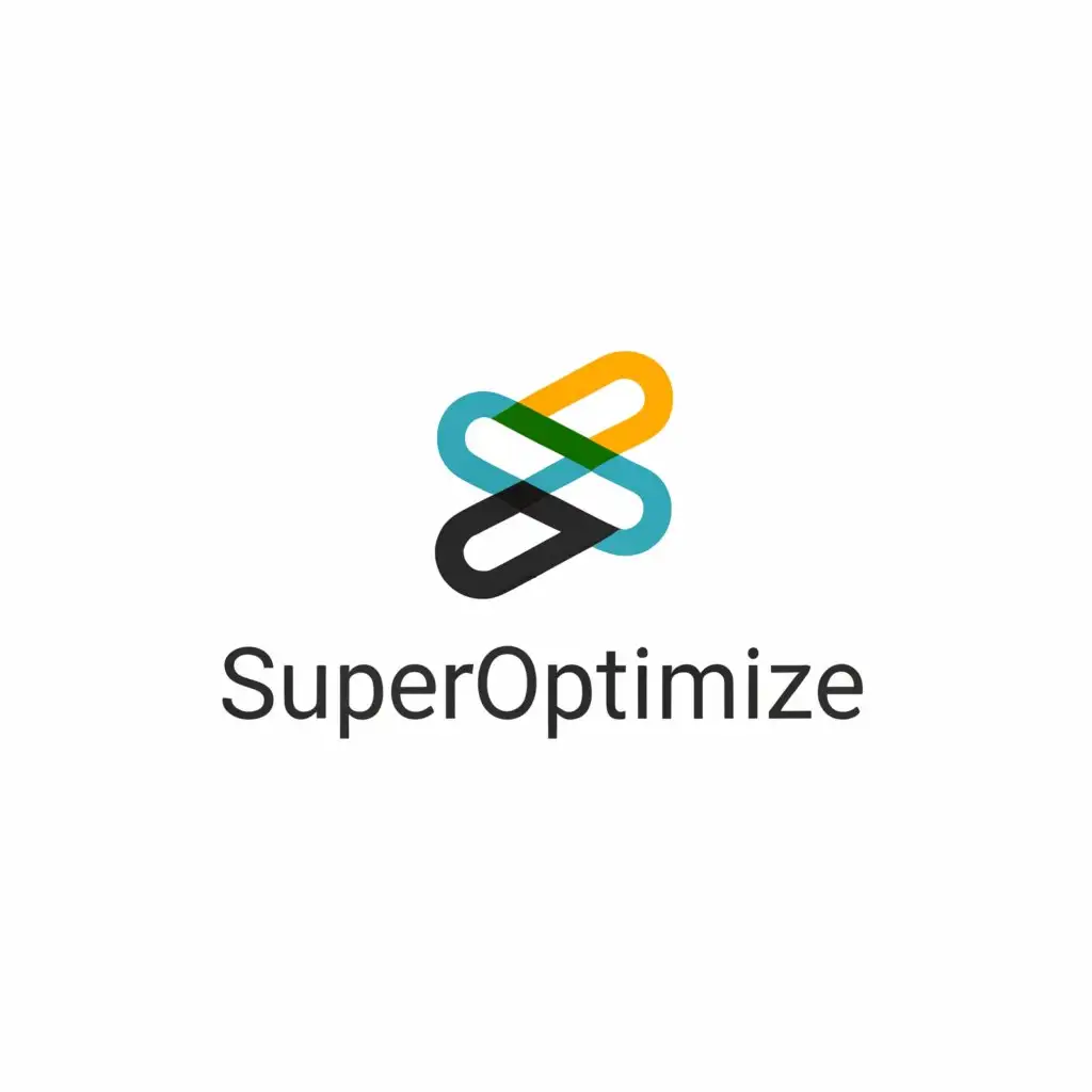 a logo design,with the text 'SuperOptimize', main symbol:Fiber Cable, Internet, Tech, Minimalistic,clear background