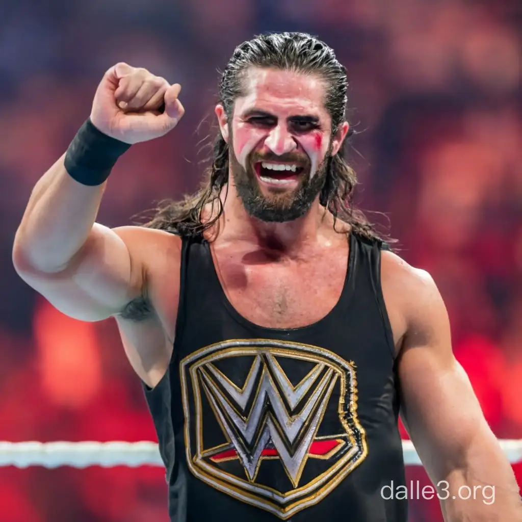 Seth freakin Rollins is crying his eyes out while he gives up his wwe world heavyweight title 