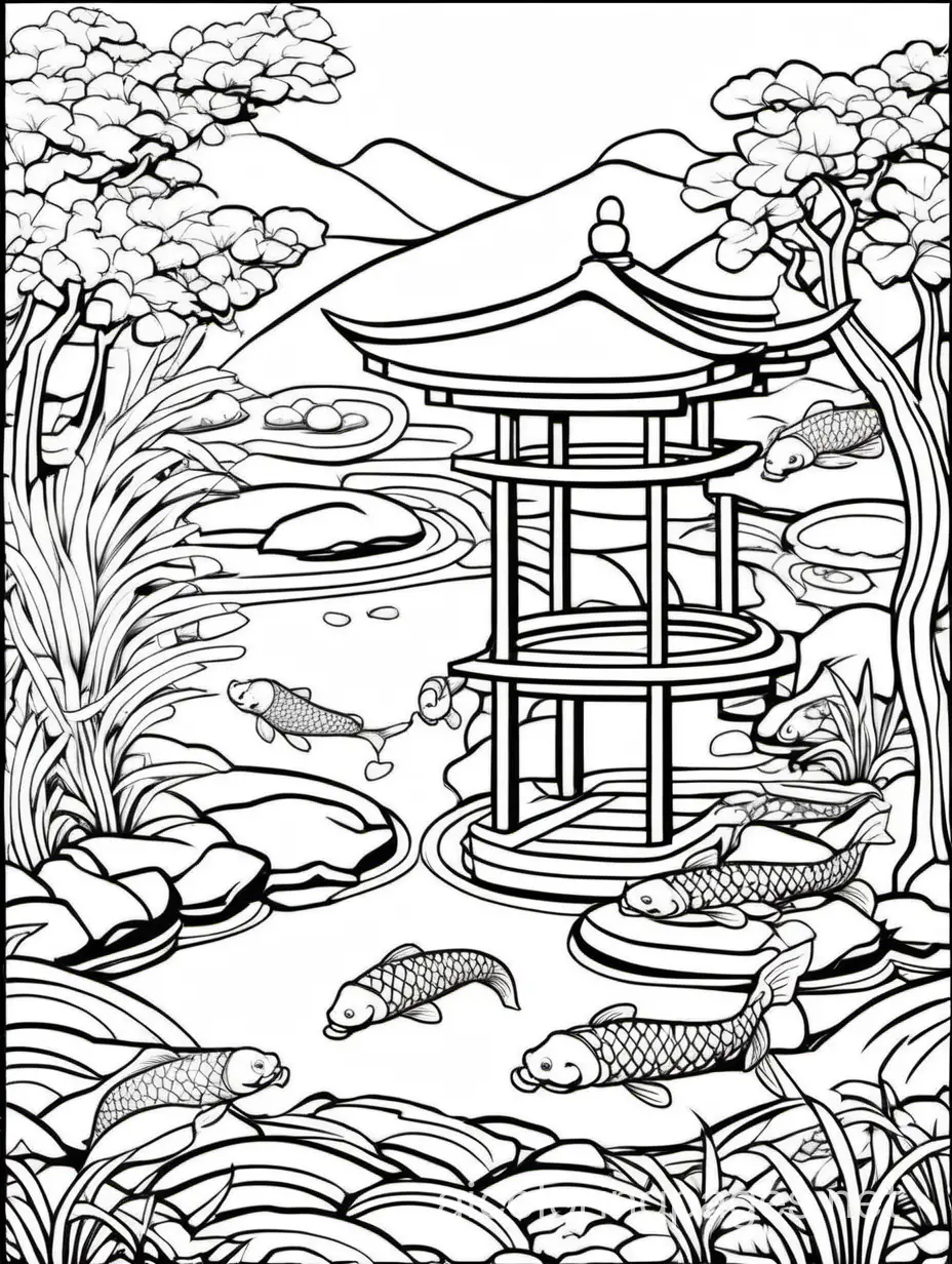 Tranquil-Japanese-Zen-Garden-with-Koi-Pond-Coloring-Page-for-Kids-and-Adults