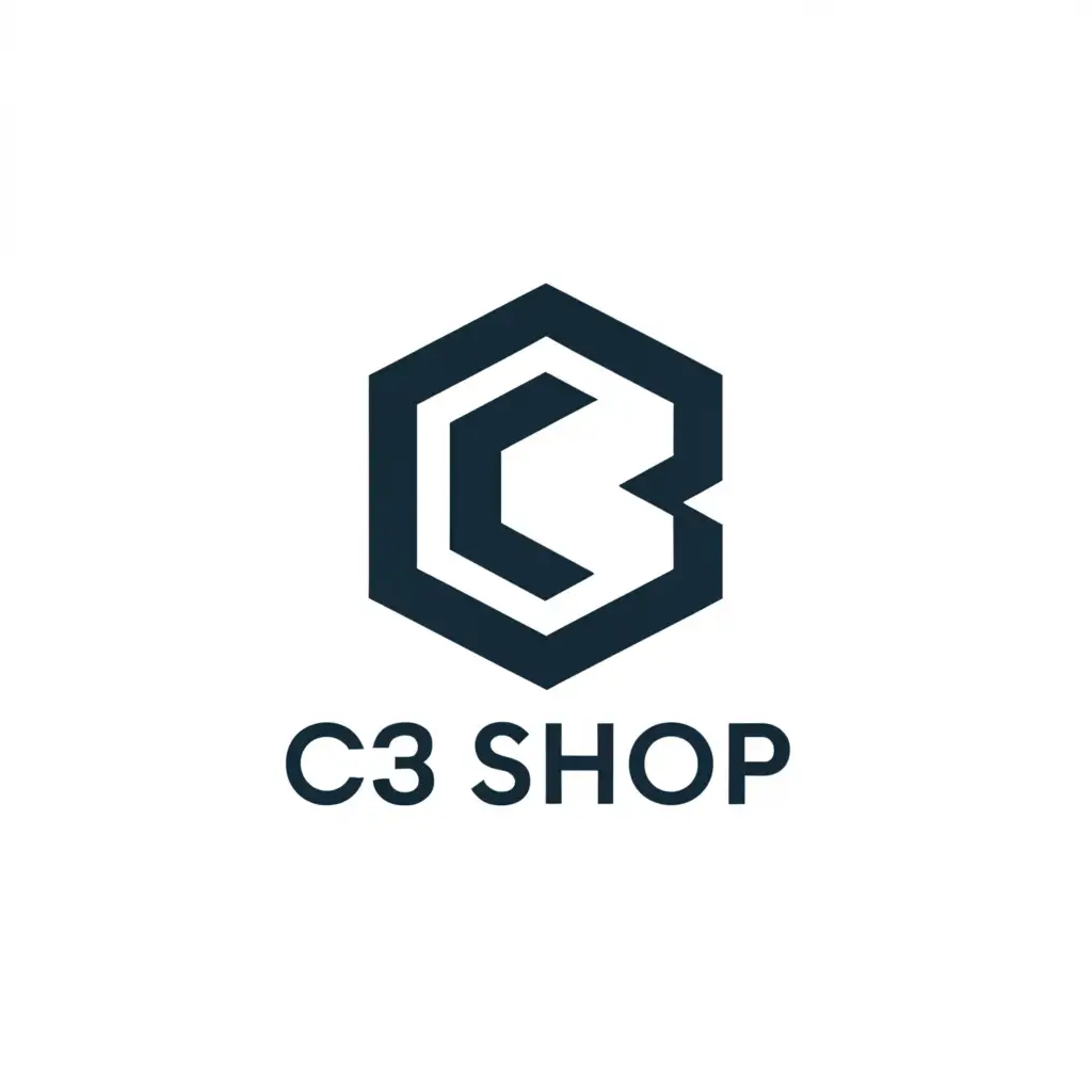 a logo design,with the text "C3 Shop", main symbol:C3,Moderate,be used in Retail industry,clear background