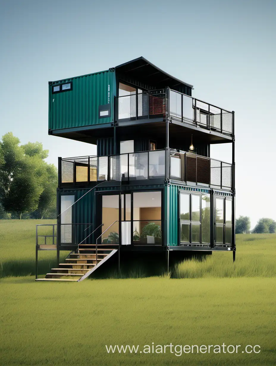 Modern-TwoStory-Container-House-with-Open-Field-Views
