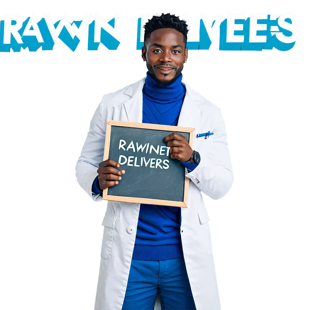 HighQuality-PNG-Image-African-Man-in-White-Coat-Writing-Rawinet-Delivers-on-Blackboard