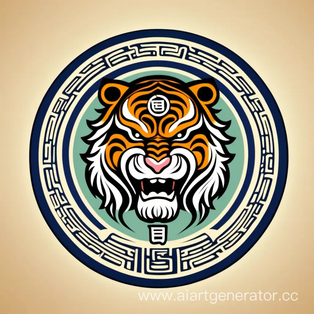 Логотип с Хэтхэ корейский мифологический тигр