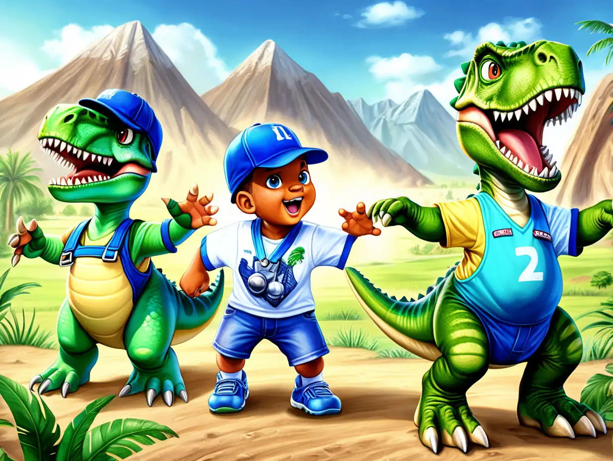 Exciting Tournament Infantile Dinosaur Trio Triumphs in Jurassic Valley