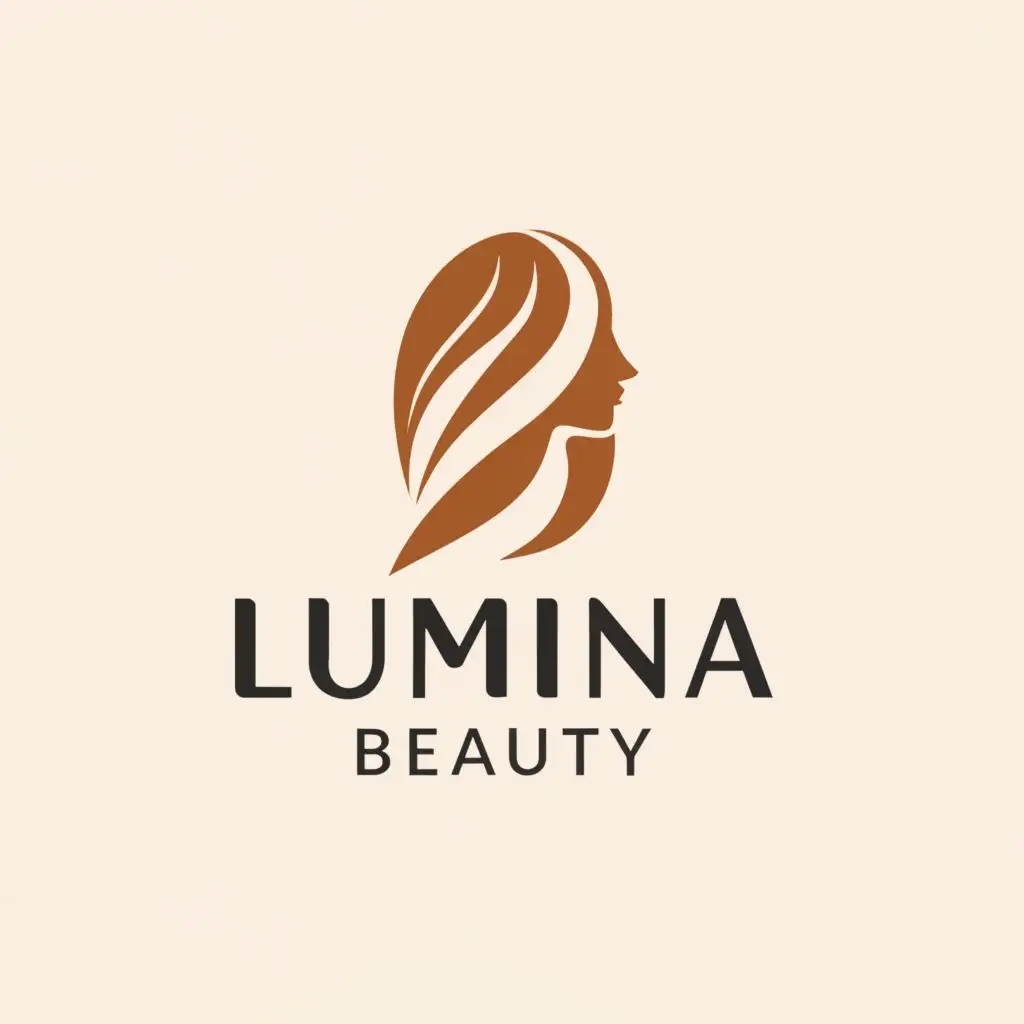 a logo design,with the text "Lumina Beauty", main symbol:women,Minimalistic,be used in Beauty Spa industry,clear background