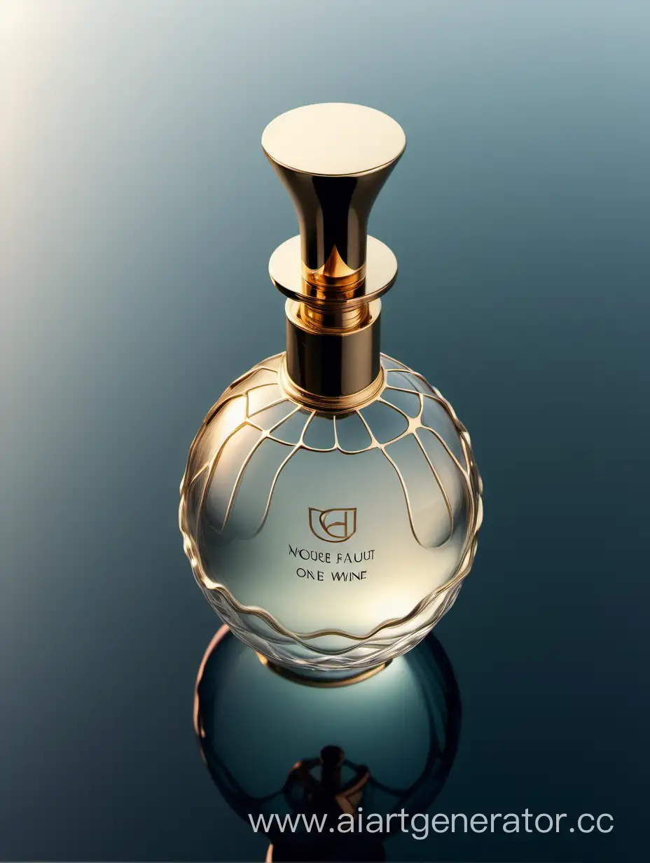 PERFUME
bottle in the shape on the water. Adding to the beautiful shape, luxury gold cap is accompanied by the branding of the wine. Simple and beautiful,