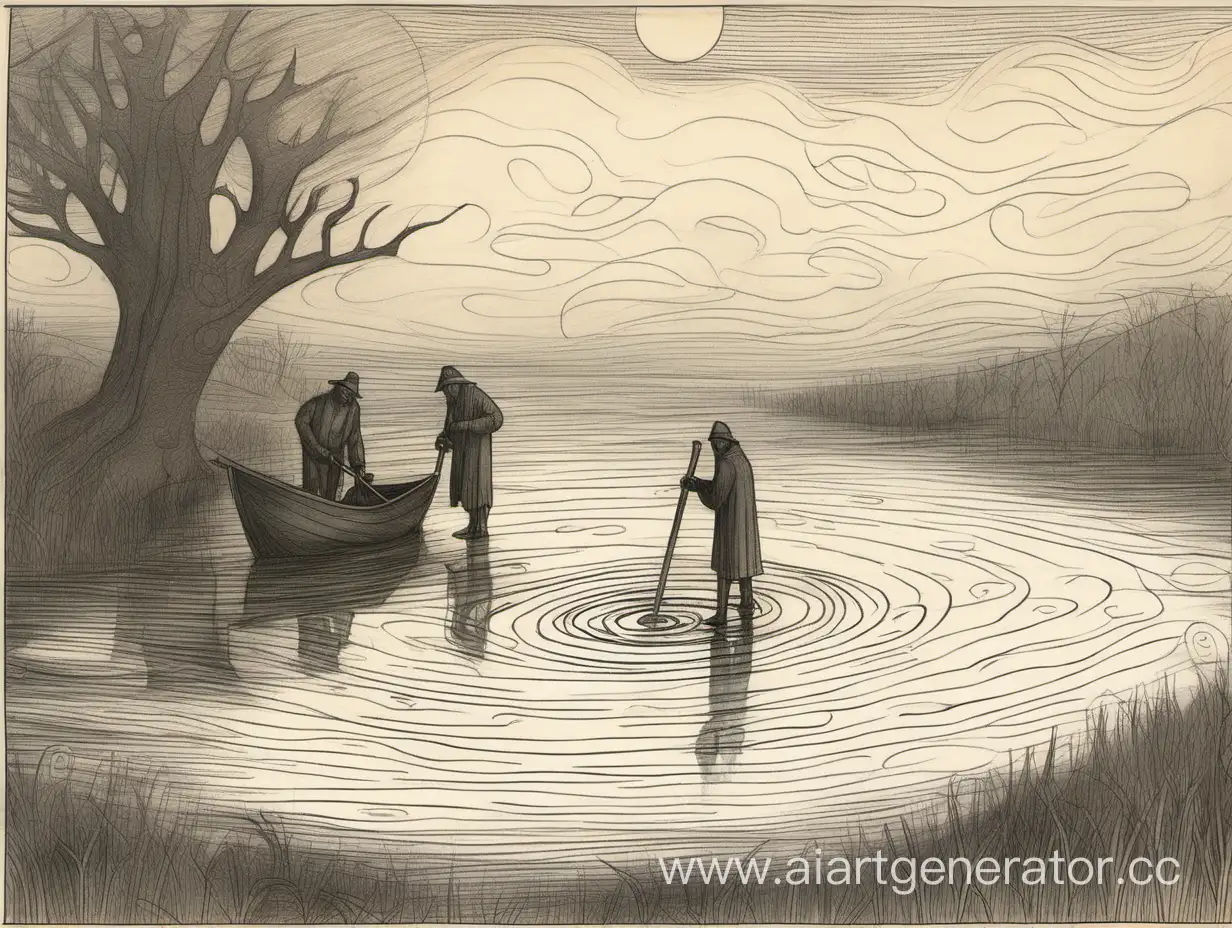 Red-Plowman-Drawing-Circles-on-Water