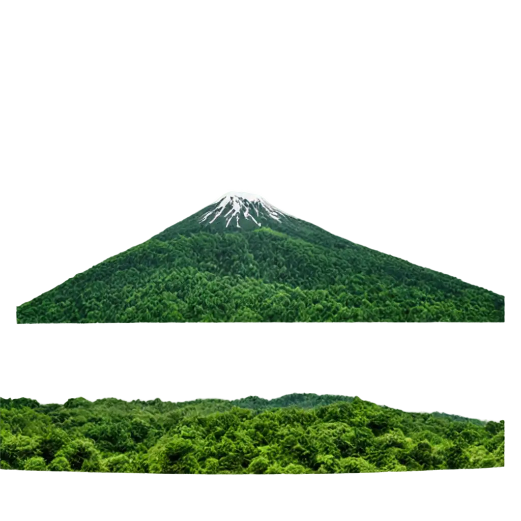 mountain covered with forest