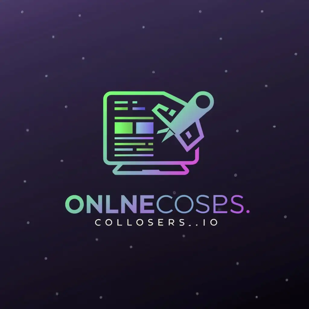 a logo design,with the text "OnlineClosers.io", main symbol:Plane and laptop,Moderate,be used in Internet industry,clear background

Colors white, black and #00FFFF