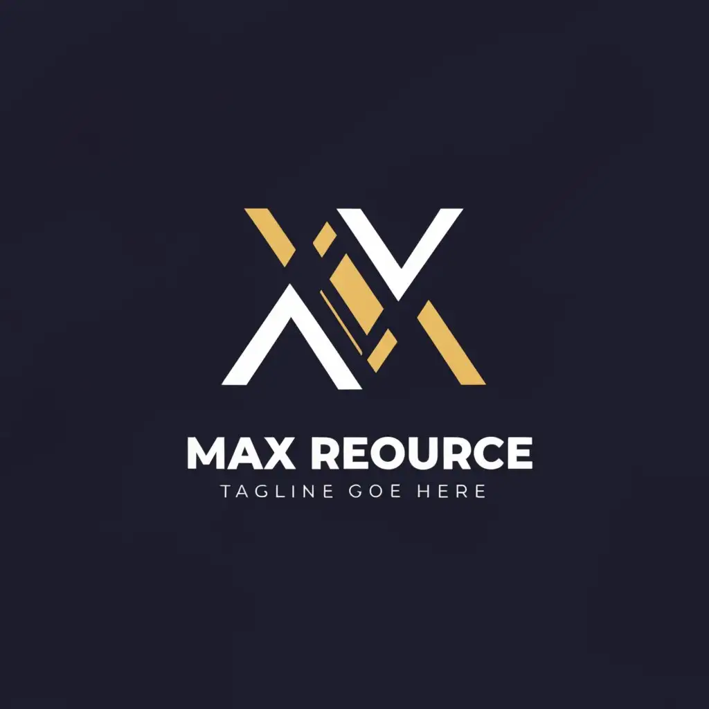 a logo design,with the text "Max Resource", main symbol:Letter M,Moderate,be used in Finance industry,clear background