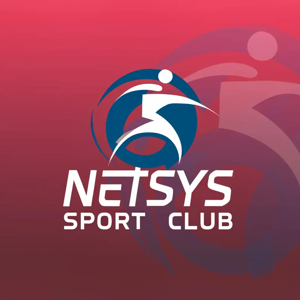 a logo design,with the text "NETSYS Sport club", main symbol:Sport,Moderate,be used in Sports Fitness industry,clear background