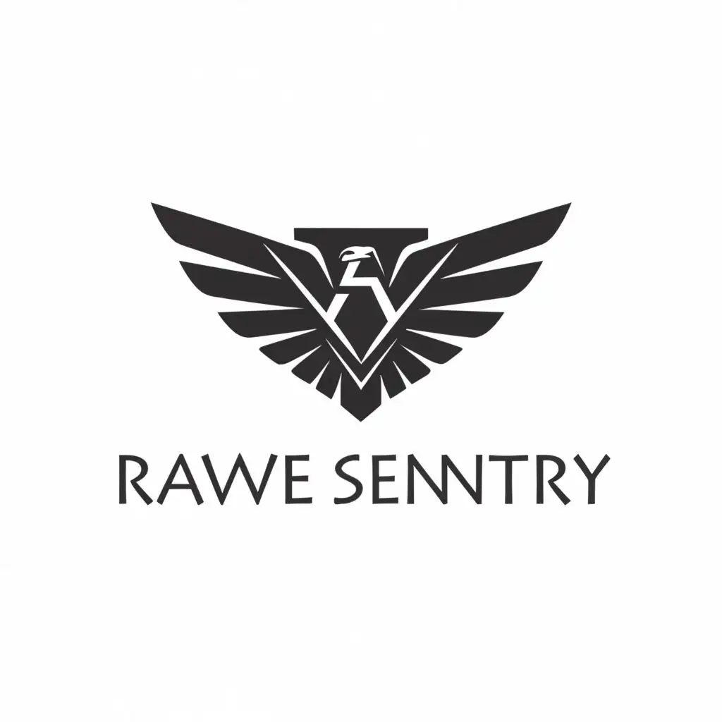 a logo design,with the text "RavenSentry", main symbol:Raven Shield,Moderate,be used in Technology industry,clear background