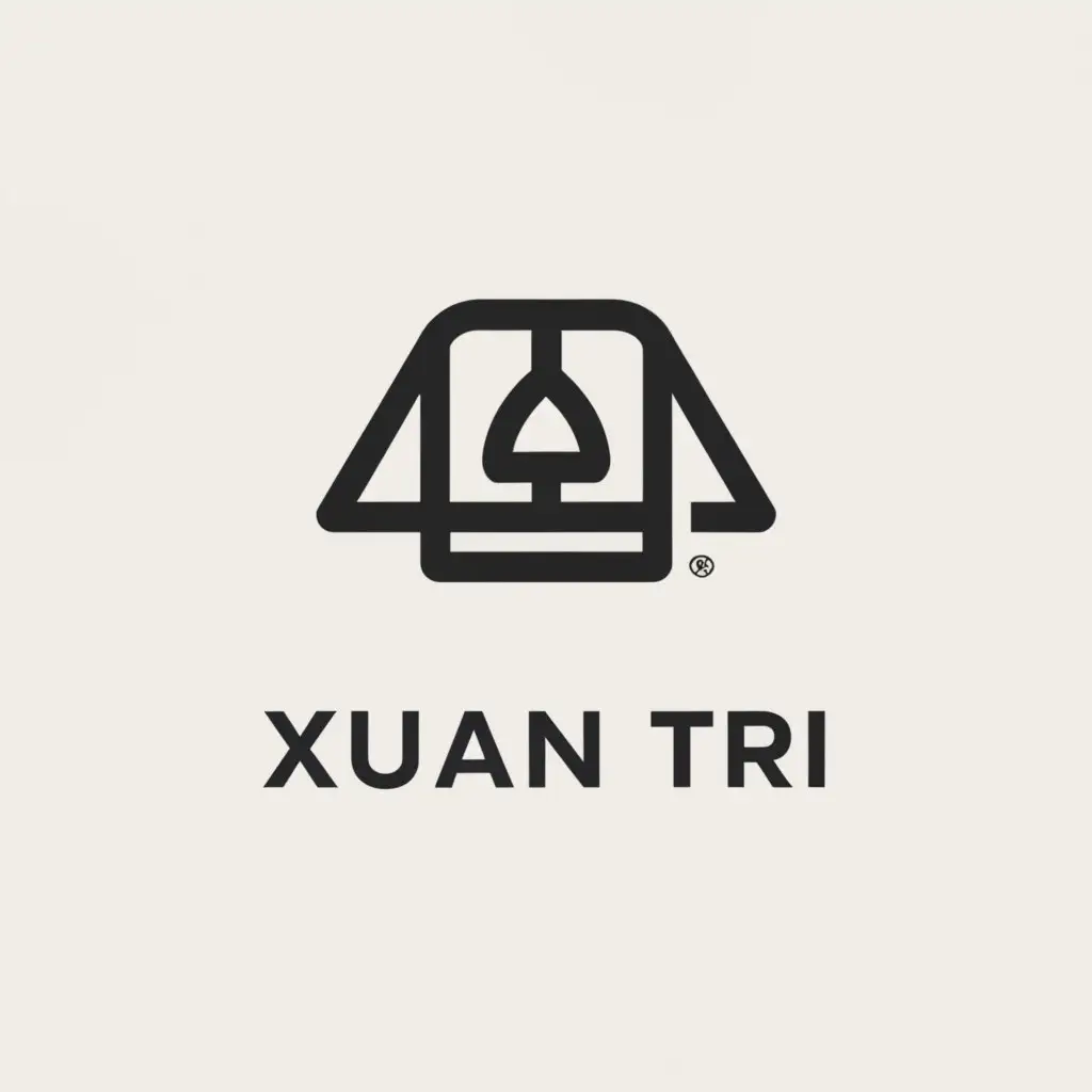a logo design,with the text "Xuan Tri", main symbol:clothes,Minimalistic,be used in Retail industry,clear background