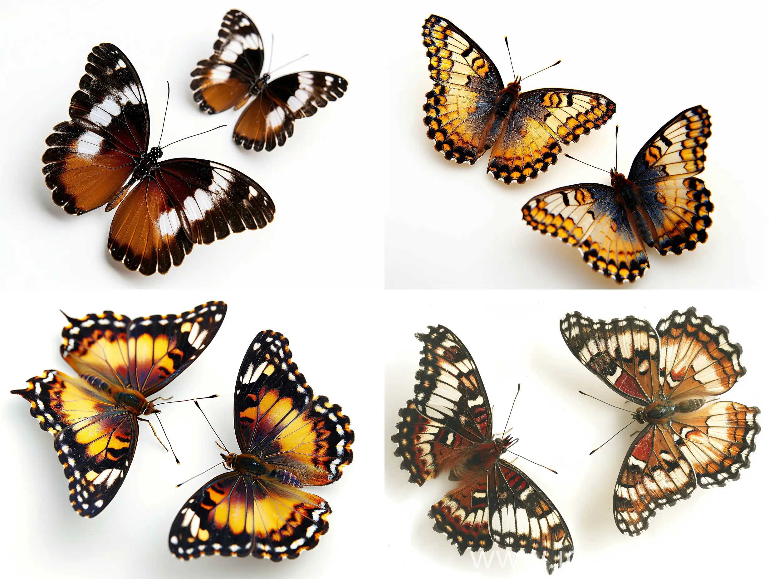 Isolated-Butterflies-on-White-Background