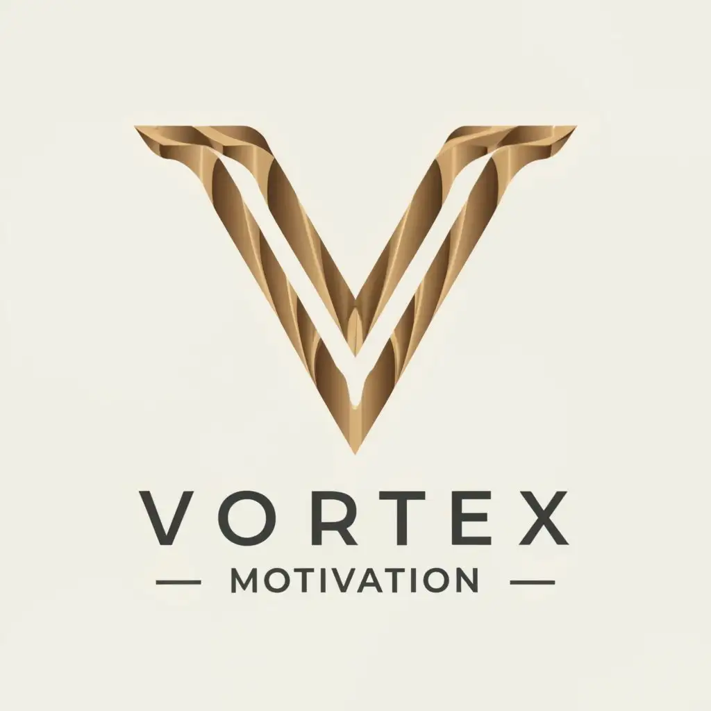a logo design,with the text "vortex motivation", main symbol:V,Moderate,clear background