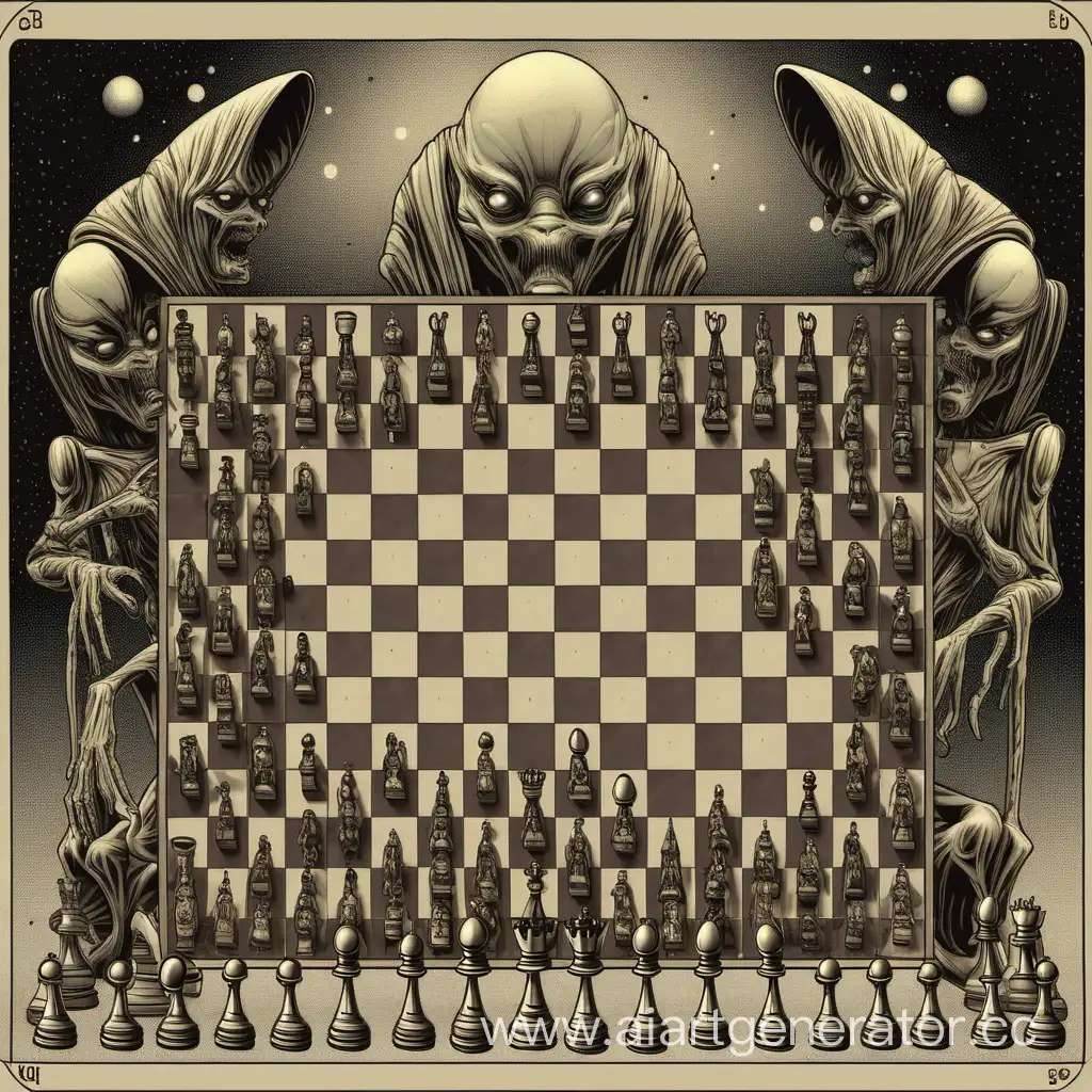 Otherworldly-Chess-Match-Intergalactic-Beings-Engage-in-Extraterrestrial-Strategy-Game