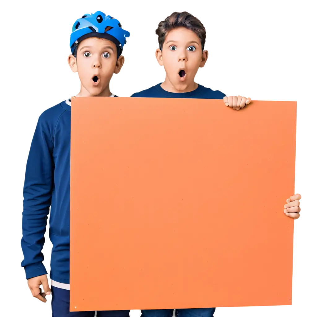 a boy holding a white board in hand and looking so surprised 