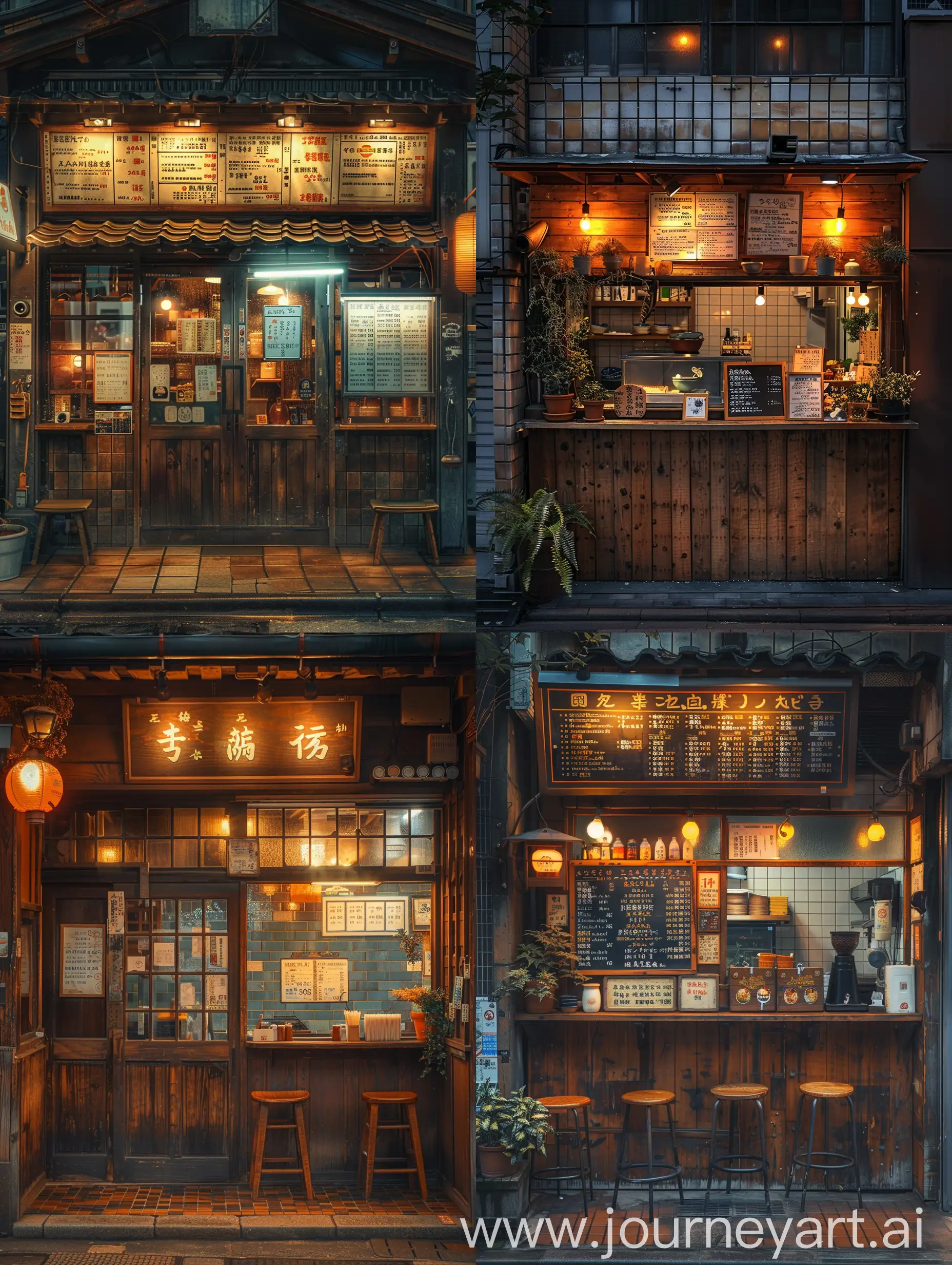 Cozy-LateNight-Japanese-Restaurant-Interior-with-Rustic-Charm