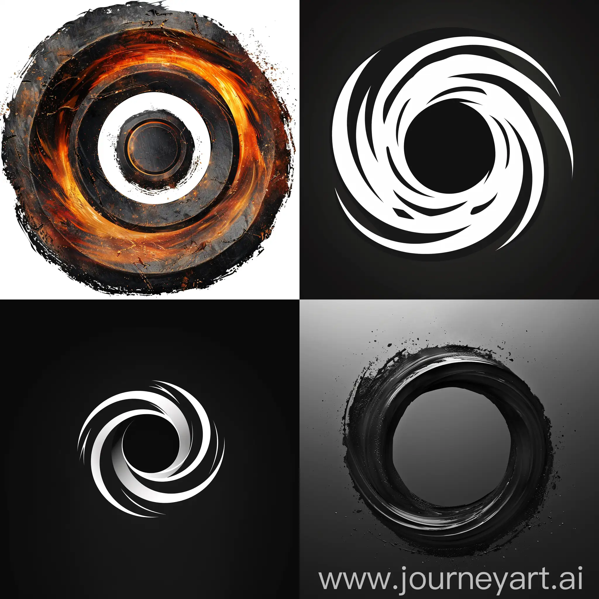 logo for black hole
