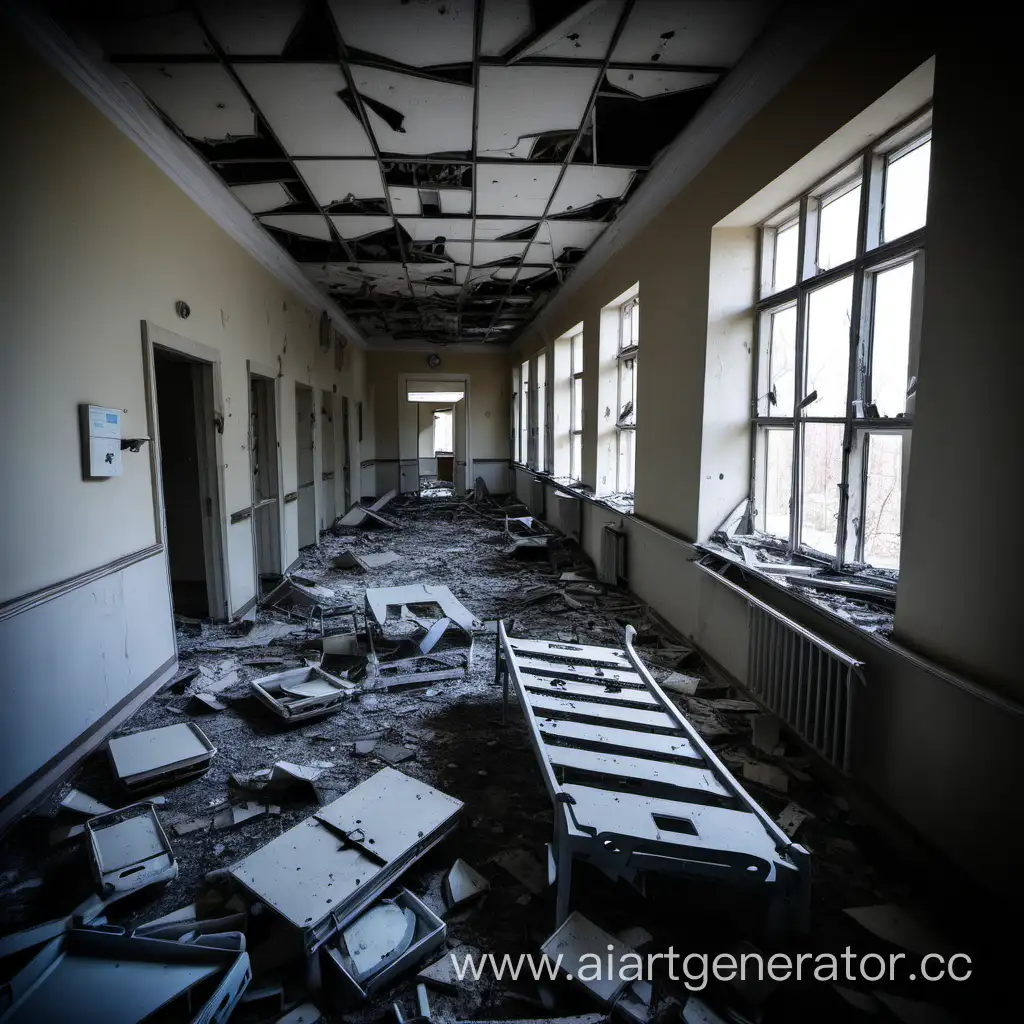 Ruined-Belgian-Hospital-in-Lysychansk-Lugansk-Oblast-Ukraine-Witnessing-Destruction