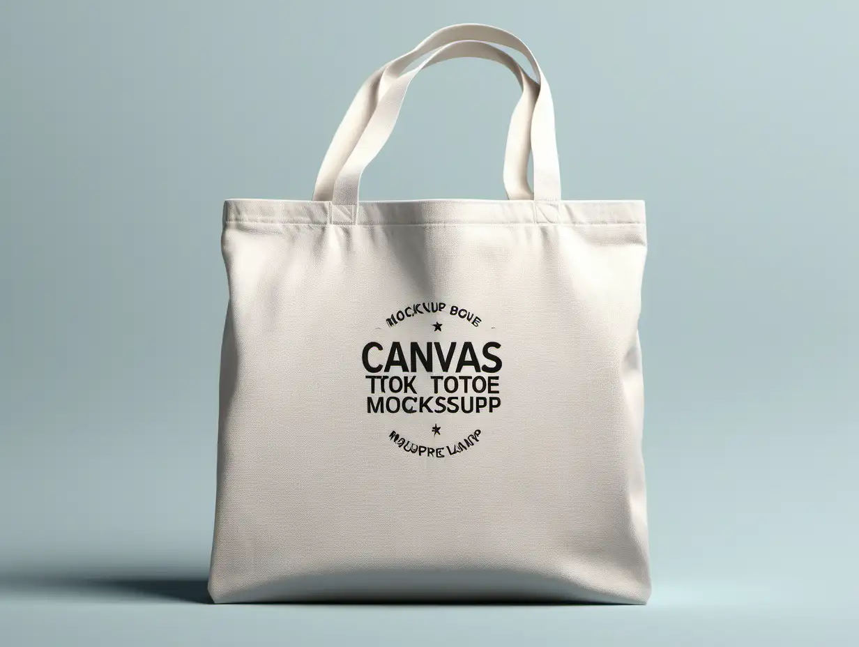 Versatile Canvas Tote Bag Mockup for EcoFriendly Fashion Enthusiasts