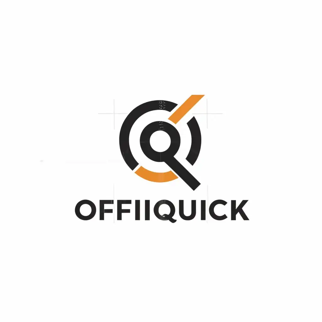 a logo design,with the text "OffiQuick", main symbol:OQ,complex,be used in Legal industry,clear background