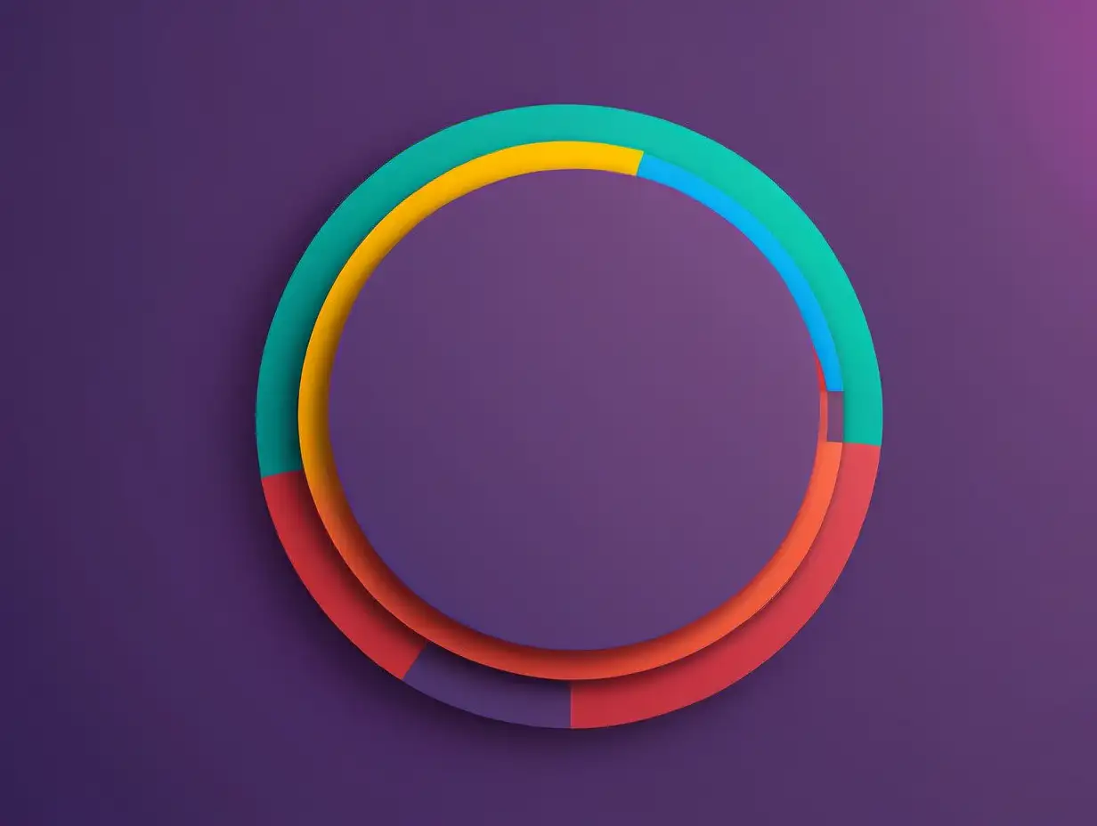 Vibrant Material Design Background with Multiple Circles