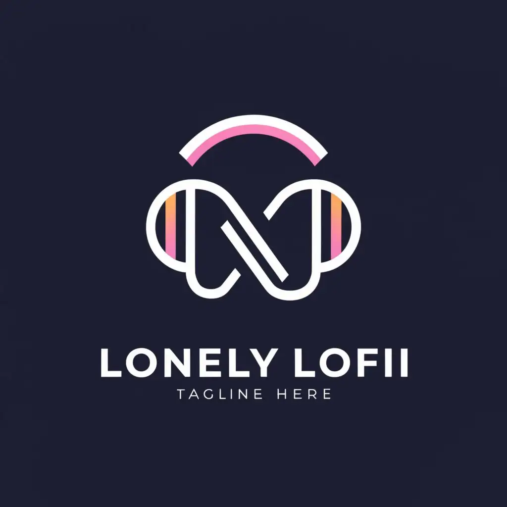 a logo design,with the text "LONELY LOFI MP", main symbol:LONELY LOFI MP,Moderate,clear background