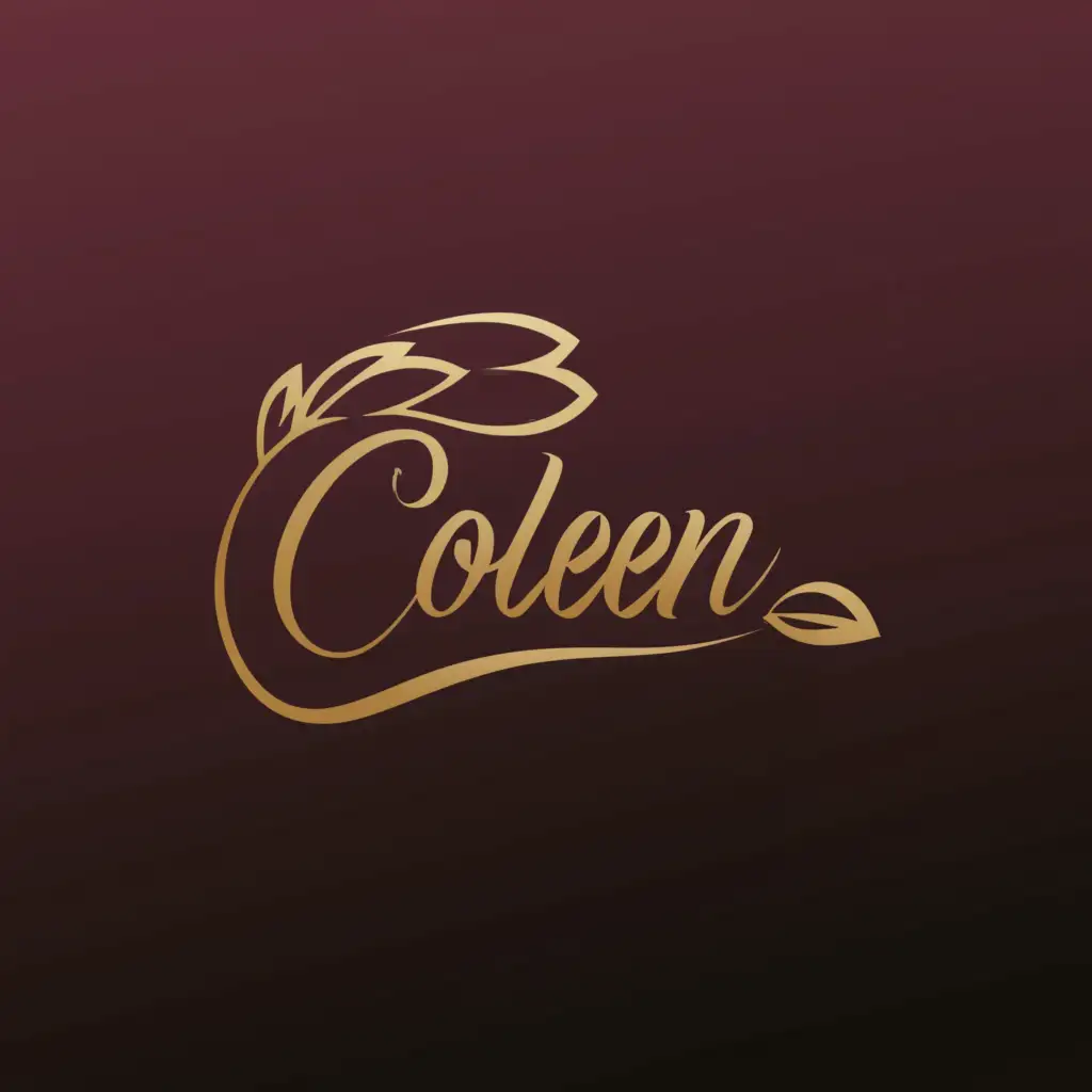 a logo design,with the text "Coleen", main symbol:Fantasy,Fox Tail,Moderate,be used in Entertainment industry,clear background