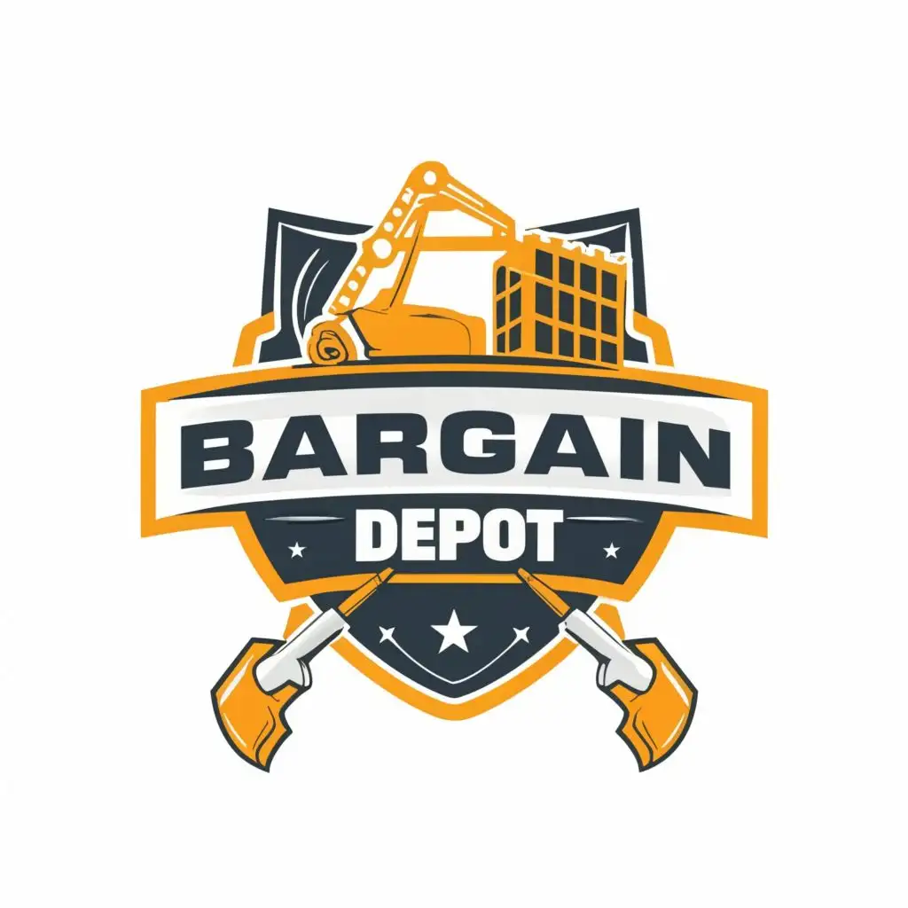 Logo-Design-For-Bargain-Depot-Hardware-Bold-Typography-for-the-Construction-Industry
