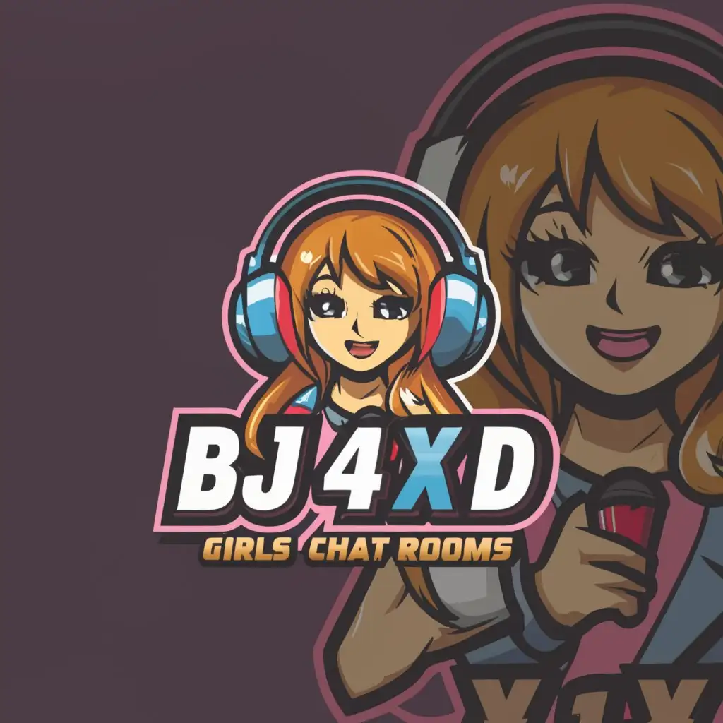 LOGO-Design-For-Girls-Chat-Rooms-Clean-and-Moderately-Styled-Logo-with-bj4xd-Text