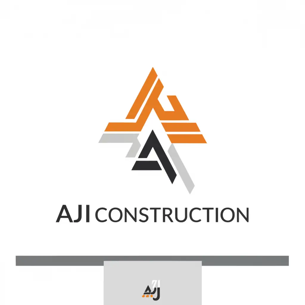 a logo design,with the text "Aji construction", main symbol:Ac,Moderate,be used in Construction industry,clear background