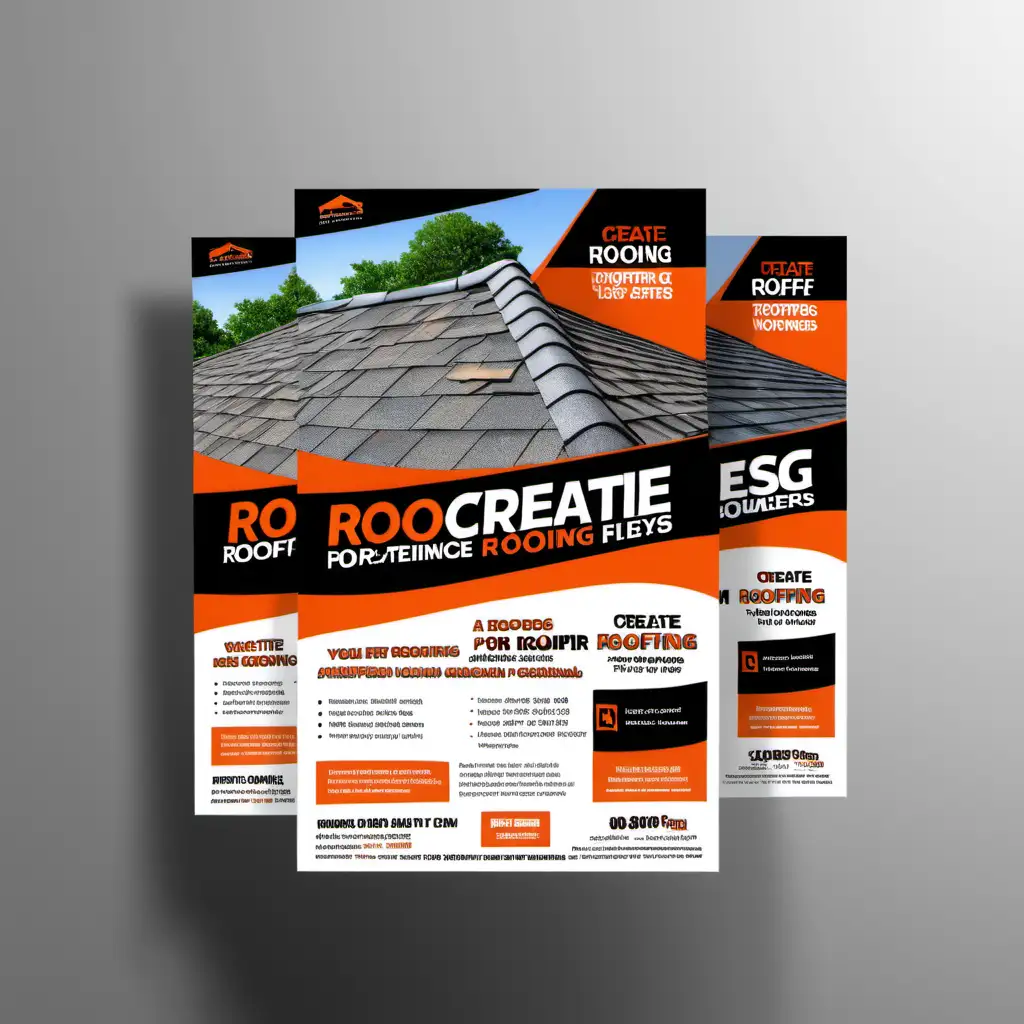 Stunning Roofing Designs Showcase in Visual Flyer