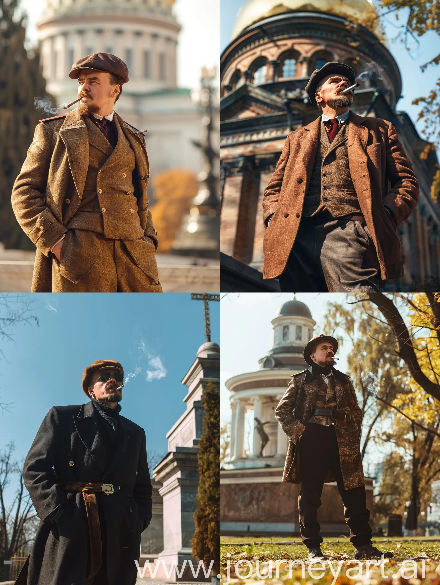 Stylish-Lenin-Smoking-at-Sunny-Mausoleum