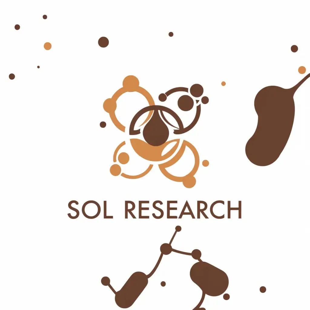 a logo design,with the text "Soil Research", main symbol:Soil chemistry, chemistry . Technology, 3D design,complex,clear background