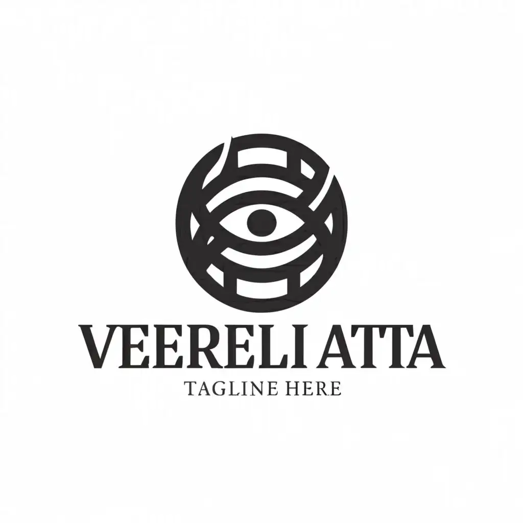 a logo design,with the text "VERSELI ATA...", main symbol:the Egyptian eye symbol,Moderate,clear background