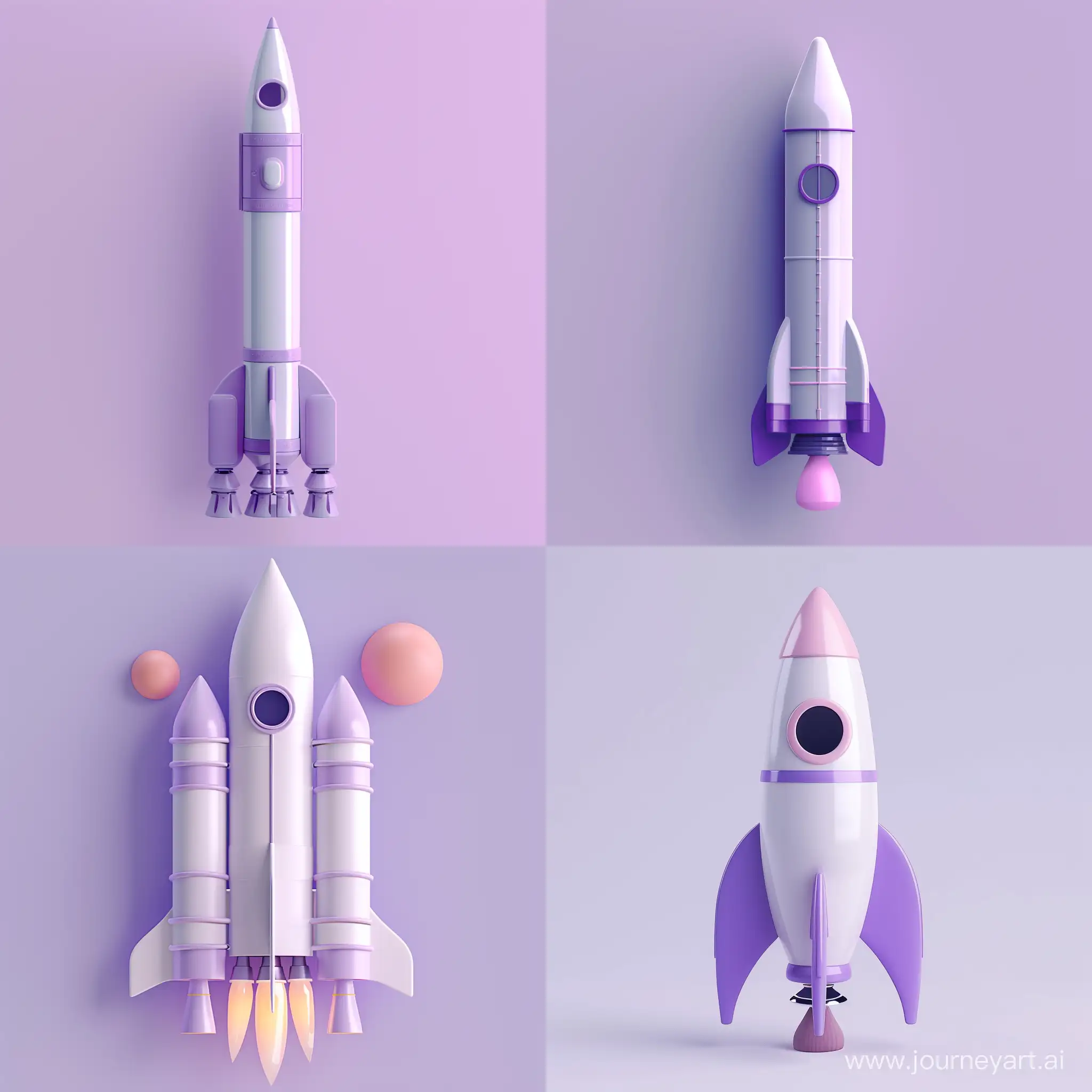 Purple-Rocket-Construction-in-Minimalist-Pastel-Tones-HighQuality-3D-Illustration