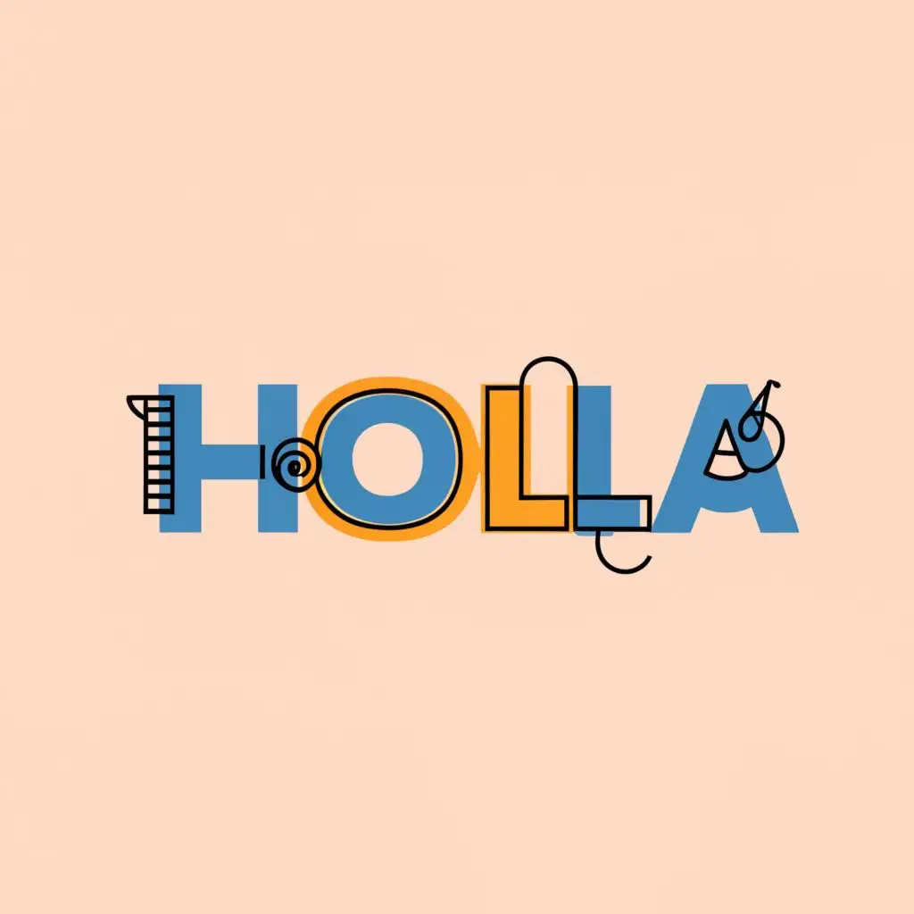 a logo design,with the text "holla", main symbol:holla the clothes ,Moderate,be used in Retail industry,clear background